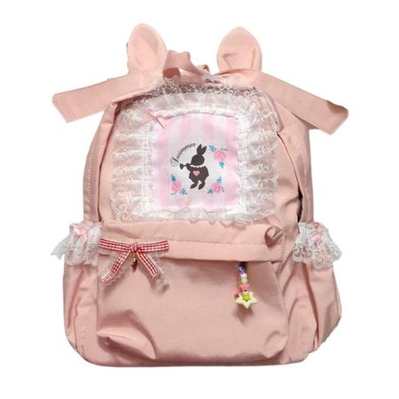 Bunny Rabbit Hole Backpack Pink Book Bag Kawaii | DDLG Playground