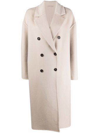 Brunello Cucinelli double-breasted cashmere coat - FARFETCH