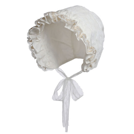 white bonnet