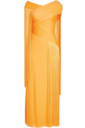 Floor Length Gown with Fringes Gr. IT 38