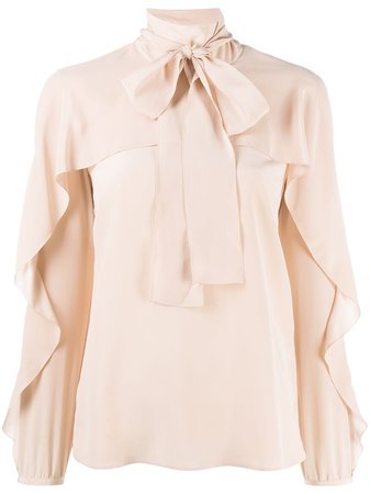 RED Valentino ruffle-detail pussy-bow Blouse - Farfetch