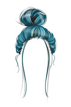 Photo shared via Share.Pho.to ❤ liked on Polyvore featuring accessories, hair accessories, hair, wigs, blonde h… | Hair illustration, Girl hair drawing, Hair sketch