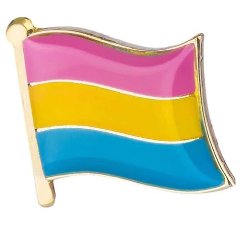 pansexual flag pin