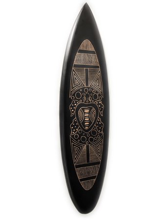 Tribal Surfboard Hawaiian Art Wood Carving