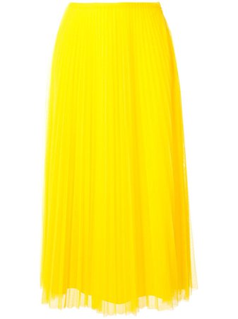 Ralph Lauren Collection Pleated Midi Skirt Ss20 | Farfetch.com