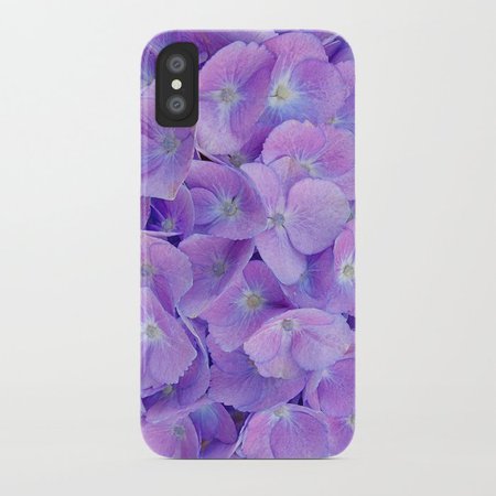 Hydrangea lilac iPhone Case by catyarte | Society6