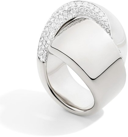 Abraccio Pave Diamond Knot Ring