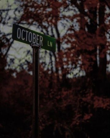 October dark fall aesthetic