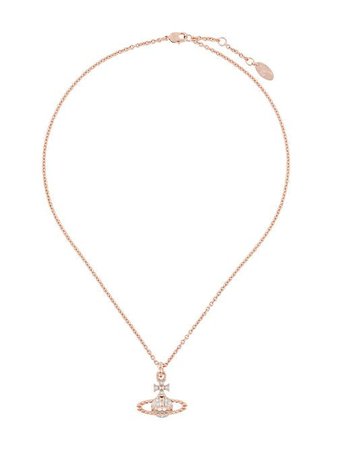 Shop pink Vivienne Westwood Mayfair Bas relief pendant necklace with Express Delivery - Farfetch