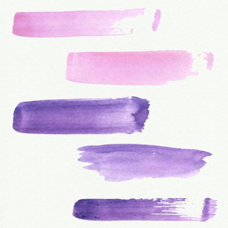 purple watercolor brush strokes filler