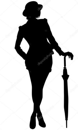 depositphotos_25484219-stock-illustration-silhouette-of-a-woman-with.jpg (614×1023)