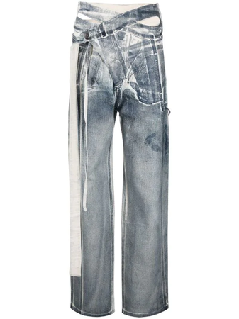 Ottolinger Signature wrap jeans $560