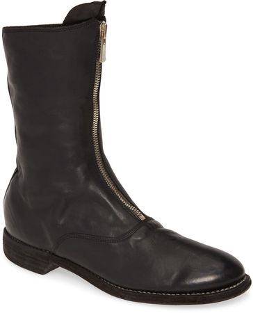Front Zip Army Boot