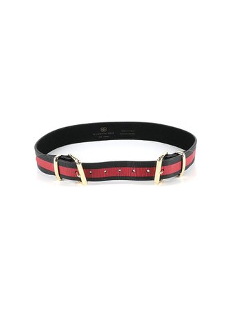 Love by Theia 100% Leather Red Black Leather Belt Size S - 82% off | thredUP