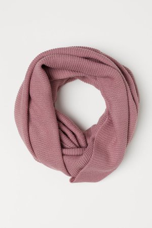 Knitted tube scarf - Vintage pink - Ladies | H&M GB