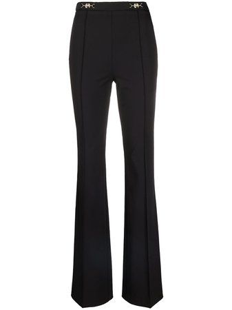 Elisabetta Franchi high-waisted logo detail trousers black PA37611 - Farfetch