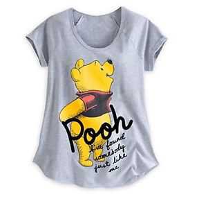 Disney Store Authentic Winnie the Pooh Womens Raglan T Shirt Tee Size XXS | eBay