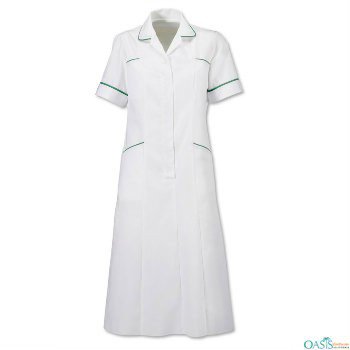 White Long Nurse Dresses Medical Uniform Supplier In USA