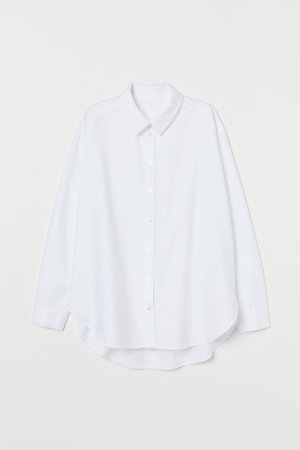 Cotton shirt - White - | H&M IN