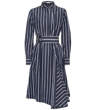 Brunello Cucinelli - Striped cotton shirt dress | Mytheresa