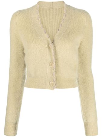 Jacquemus Lazo Cropped Knitted Cardigan - Farfetch