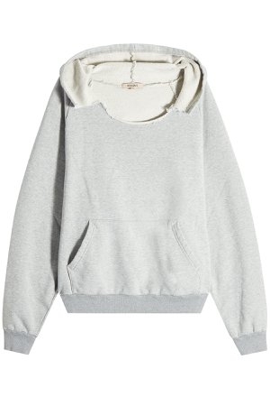 Distressed Cotton Hoodie Gr. S