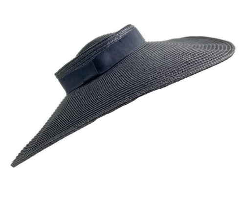 Vintage 1930s Wide Brimmed Woven Saucer Hat