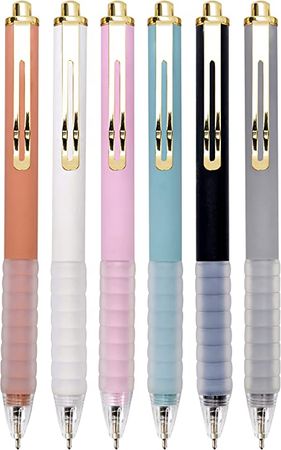 Amazon.com : Linbsunne Black Ballpoint Pens Medium Point 1mm Work Pen with Super Soft Grip Ball Point Pen for Men Women Retractable Office Pens (6-count pen + 3 refills) : Office Products