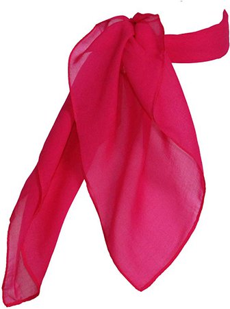Amazon.com: Sheer Chiffon Scarf Vintage Style Accessory for Women and Children, Hot Pink: Clothing