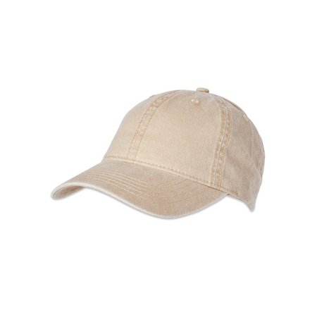 Time and Tru 3pc Solid Washed Baseball Cap - Walmart.com