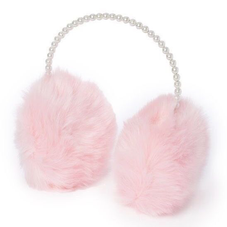 earmuffs pink pearl coquette
