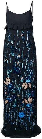 floral sequin maxi dress