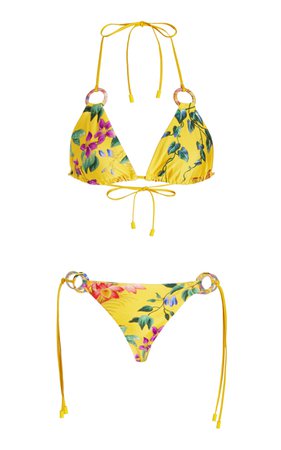 Tropicana Floral Print Bikini By Zimmermann | Moda Operandi