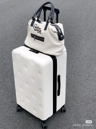 white suitcase