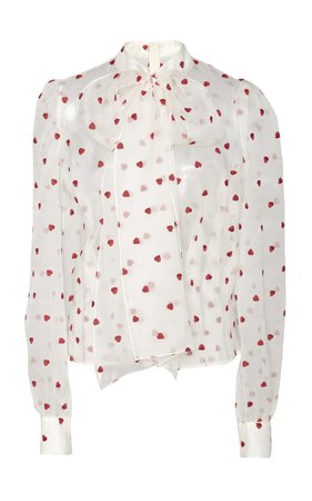 Brock Collection | Panter heart-print blouse