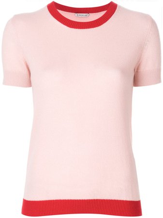 Moncler Cashmere Contrast Trim Knitted Top - Farfetch