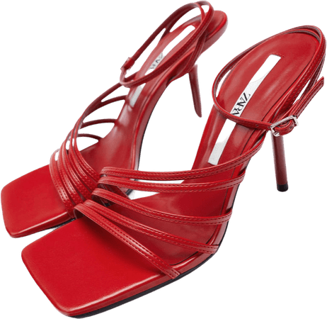 red Zara heels