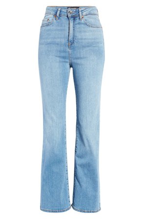 ASOS DESIGN Y2K High Waist Flare Leg Jeans | Nordstrom