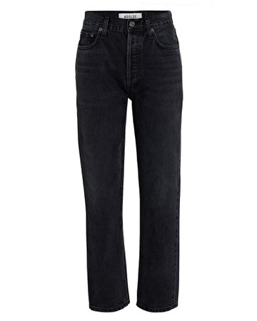AGOLDE Fen Cropped Straight-Leg Jeans | INTERMIX®