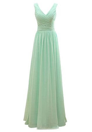 Amazon.com: Now and Forever V Neck V Back Straps Bridesmaid Dresses (12, mint green): Clothing