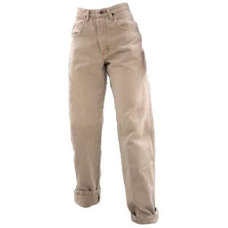 camel coloured beige denim jeans pants