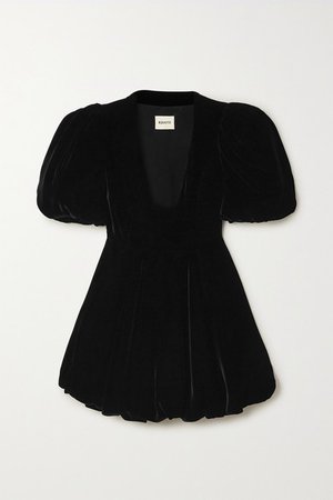 Khaite | Leona velvet mini dress | NET-A-PORTER.COM