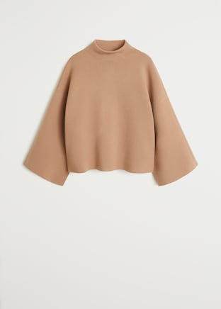 Funnel neck sweater - Women | Mango USA cream