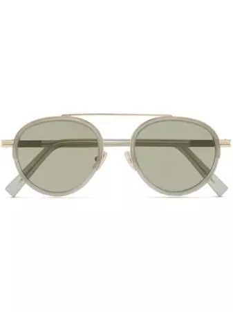 Zegna Orizzonte II round-frame Sunglasses - Farfetch