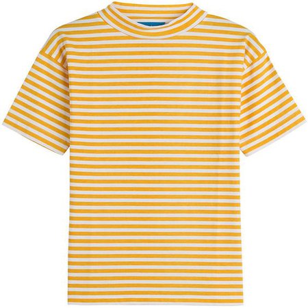 Yellow Striped Cotton Shirt