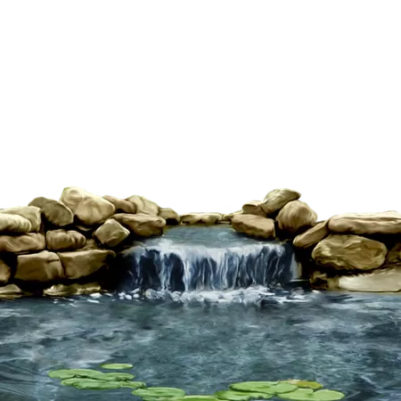 waterfall pond