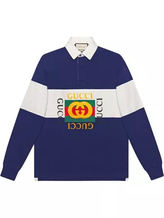 Gucci Oversize cotton polo with Gucci logo