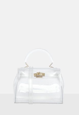 White Transparent Mini Handbag | Missguided