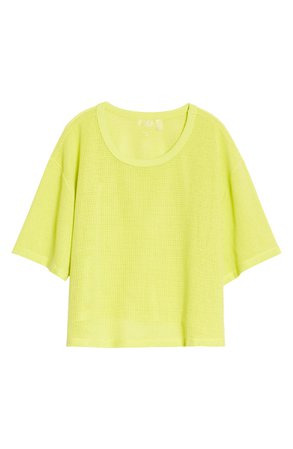 Zella Mesh Around T-Shirt | yellow