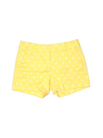Ann Taylor Factory Polka Dots Yellow Khaki Shorts Size 2 - 55% off | thredUP